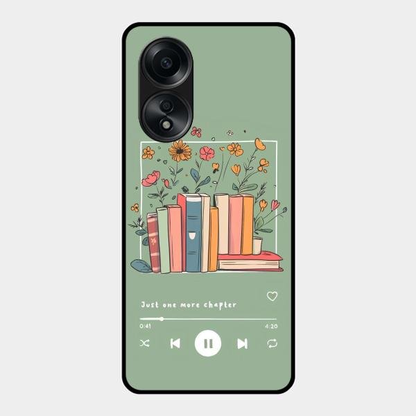 Soft Volume Stories Glass Case Cover For Oppo A58
