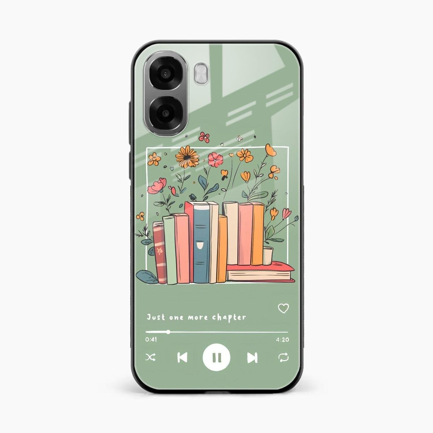 Soft Volume Stories Glass Case Cover For Oppo A6X 5G