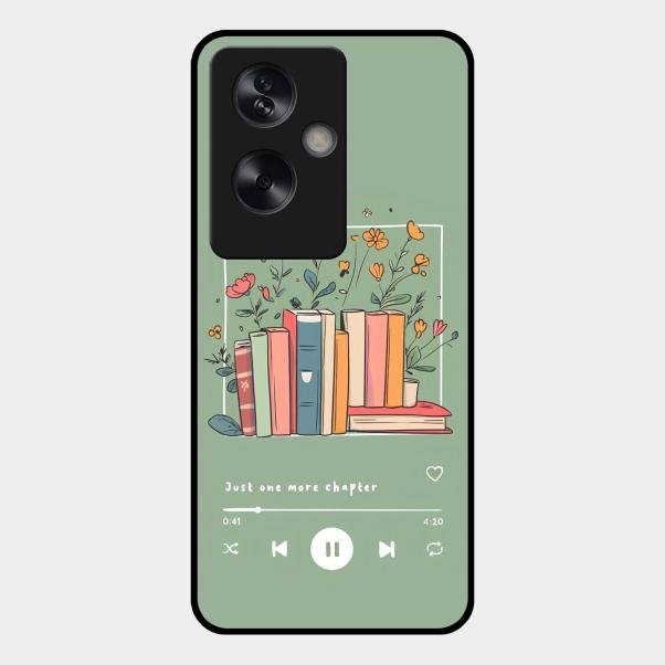 Soft Volume Stories Glass Case Cover For Oppo A79 5G