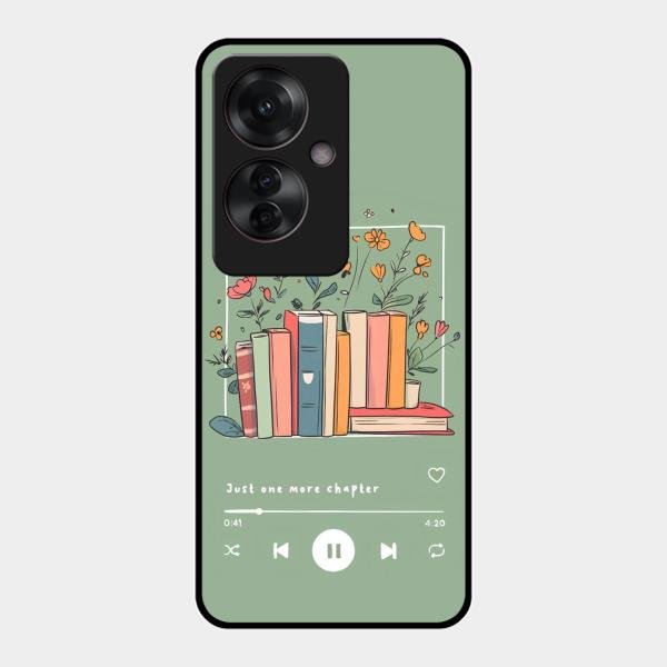 Soft Volume Stories Glass Case Cover For Oppo F25 Pro 5G