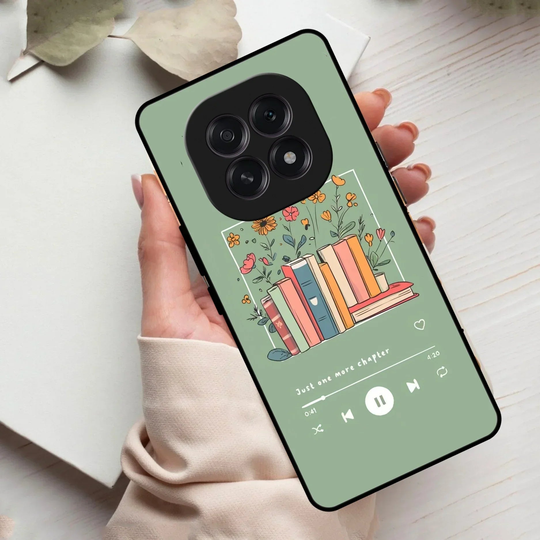 Soft Volume Stories Glass Case Cover For Oppo - ShopOnCliQ