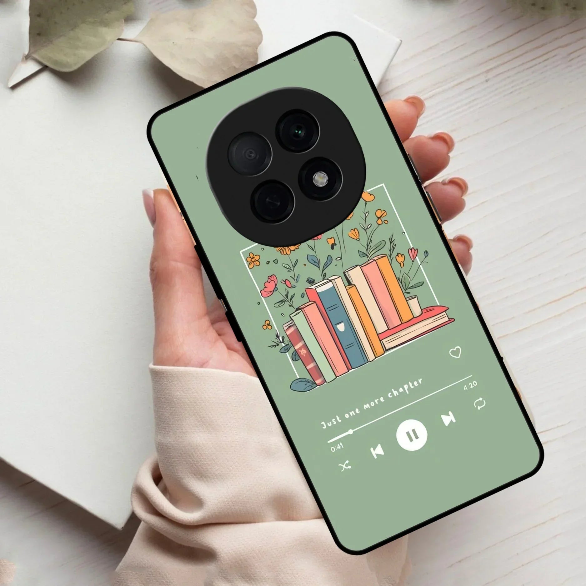 Soft Volume Stories Glass Case Cover For Oppo - ShopOnCliQ