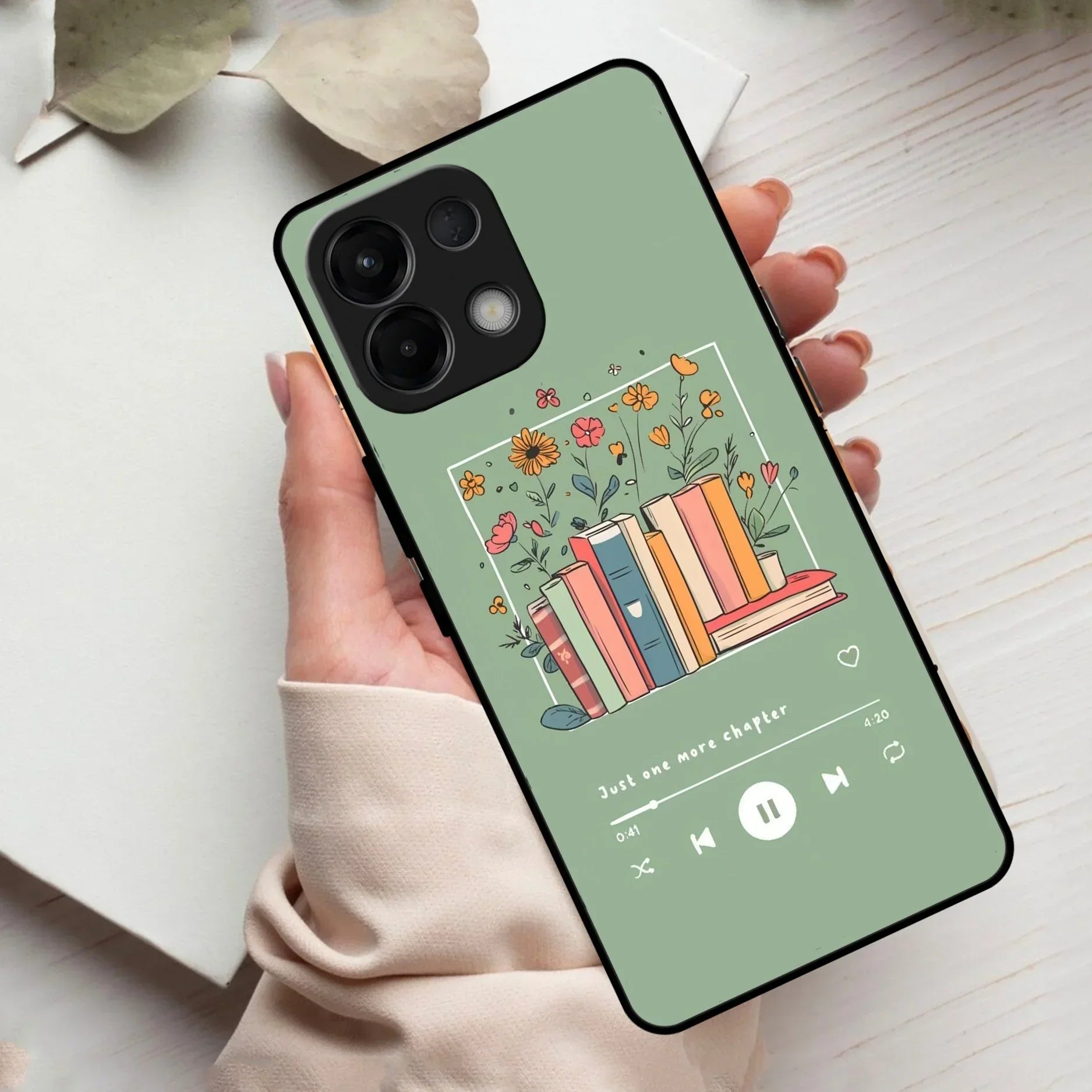 Soft Volume Stories Glass Case Cover For Oppo - ShopOnCliQ