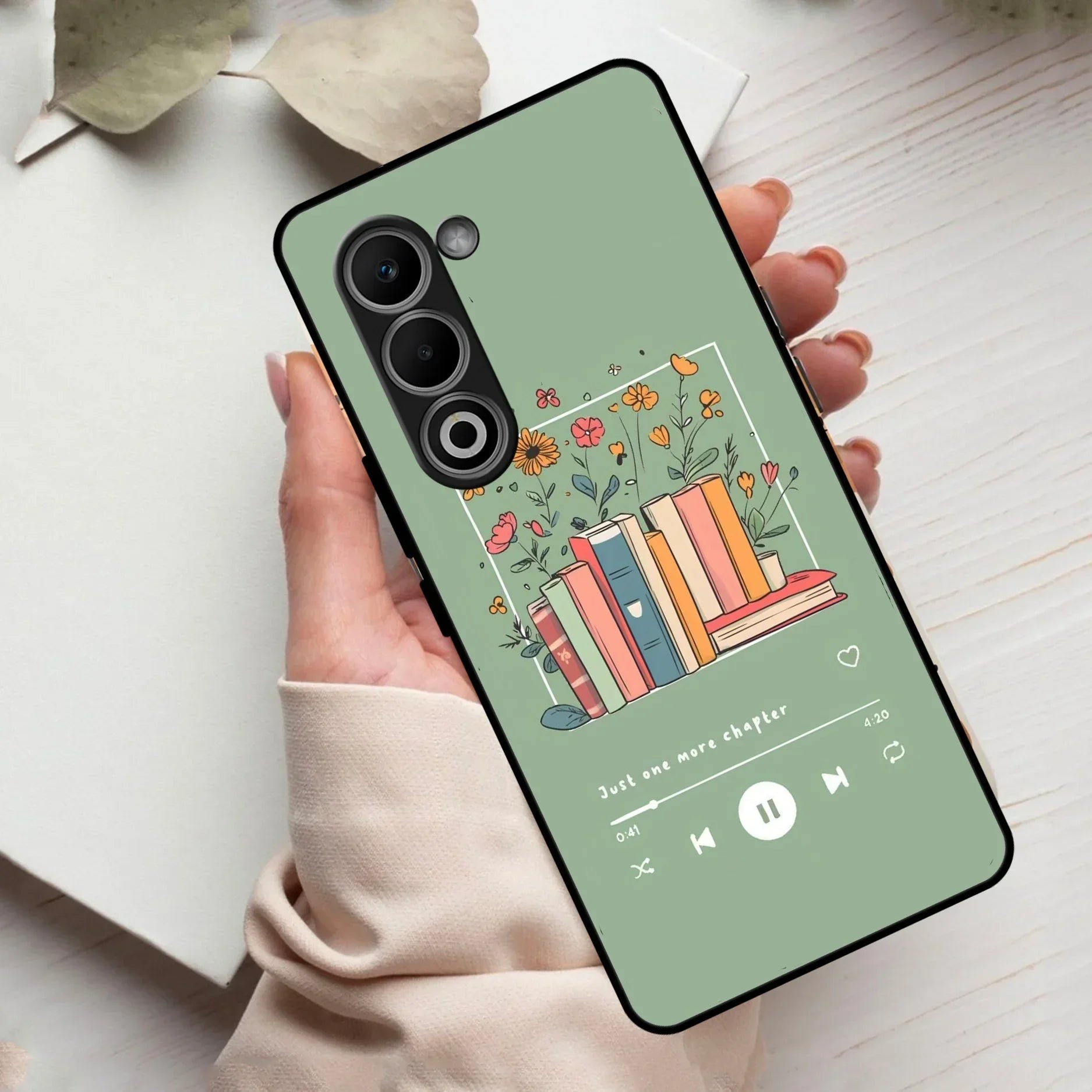 Soft Volume Stories Glass Case Cover For Oppo - ShopOnCliQ