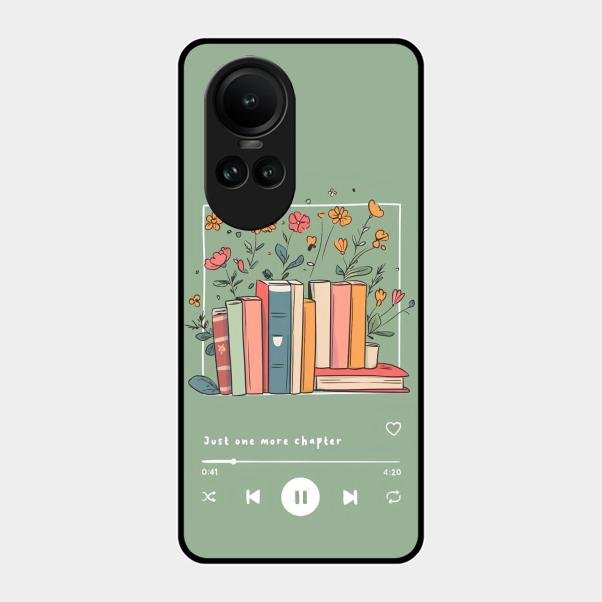 Soft Volume Stories Glass Case Cover For Oppo Reno 10 5G