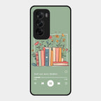 Soft Volume Stories Glass Case Cover For Oppo Reno 12 5G