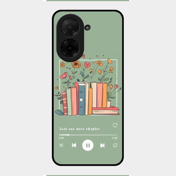Soft Volume Stories Glass Case Cover For Poco C71