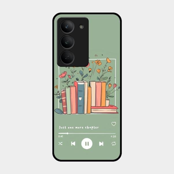 Soft Volume Stories Glass Case Cover For Realme 14X 5G