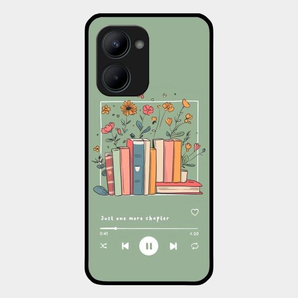 Soft Volume Stories Glass Case Cover For Realme C33 2023