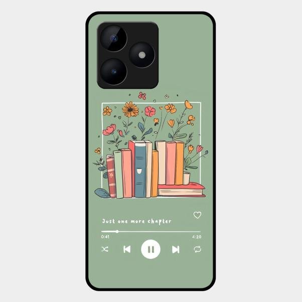 Soft Volume Stories Glass Case Cover For Realme C53