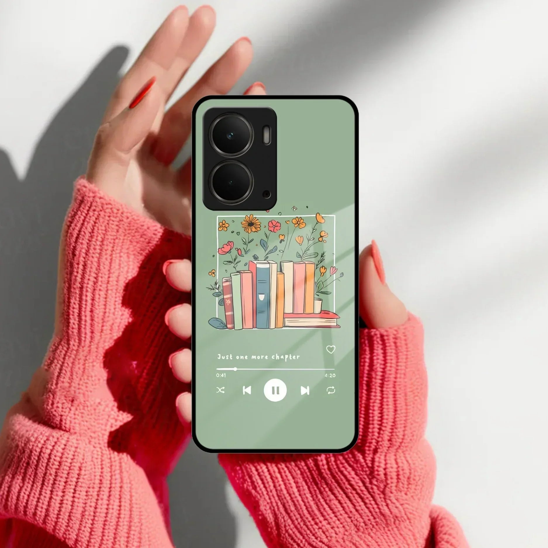 Soft Volume Stories Glass Case Cover For Realme/Narzo - ShopOnCliQ