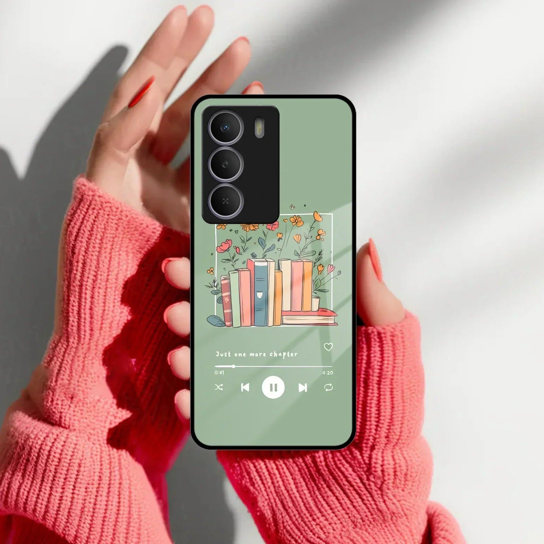 Soft Volume Stories Glass Case Cover For Realme/Narzo - ShopOnCliQ