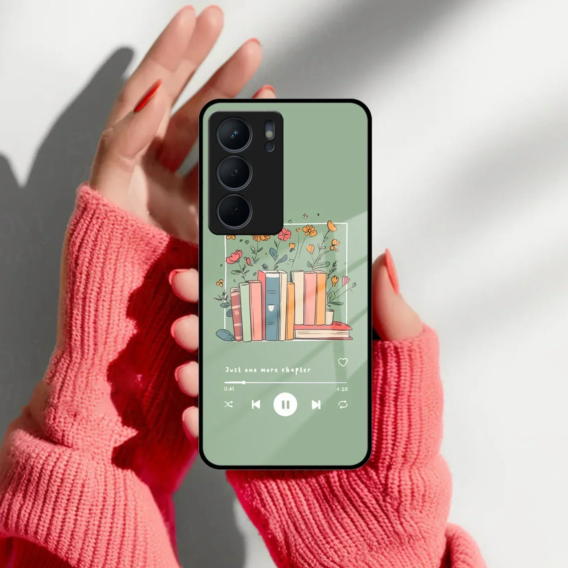 Soft Volume Stories Glass Case Cover For Realme/Narzo - ShopOnCliQ