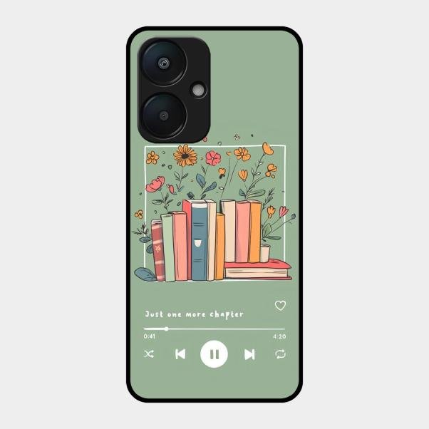 Soft Volume Stories Glass Case Cover For Redmi 13C 5G