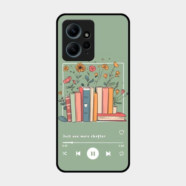 Soft Volume Stories Glass Case Cover For Redmi Note 12 4G
