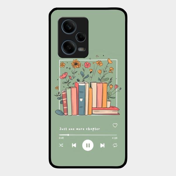 Soft Volume Stories Glass Case Cover For Redmi Note 12 Pro 5G