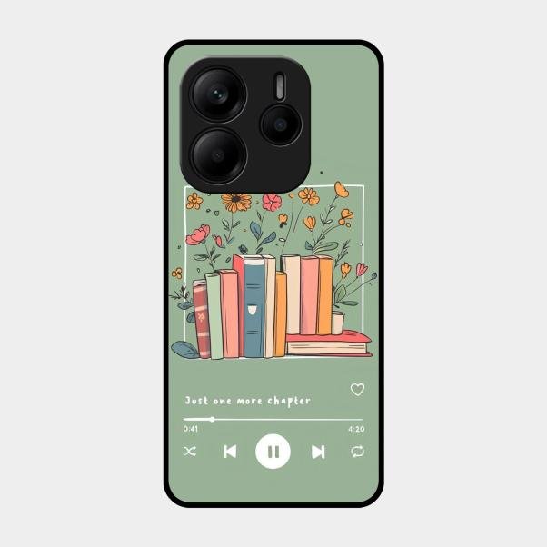 Soft Volume Stories Glass Case Cover For Redmi Note 14 5G