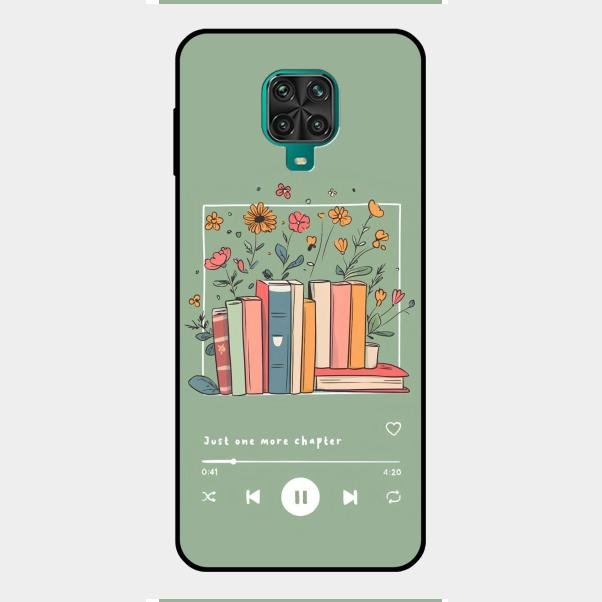 Soft Volume Stories Glass Case Cover For Redmi Note 9 Pro Max