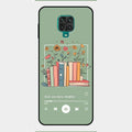 Soft Volume Stories Glass Case Cover For Redmi Note 9 Pro