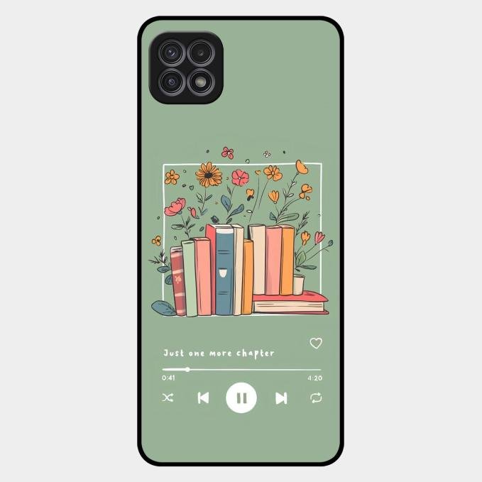 Soft Volume Stories Glass Case Cover For Samsung Galaxy F42 5G