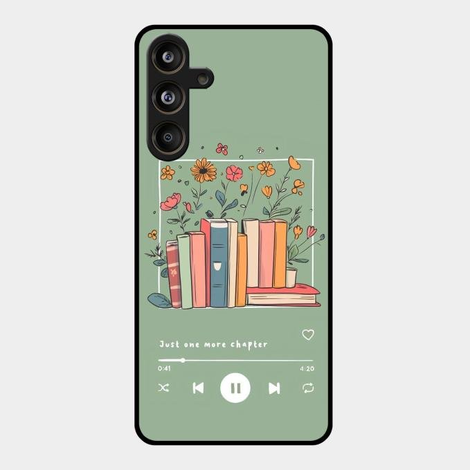 Soft Volume Stories Glass Case Cover For Samsung Galaxy M55 5G