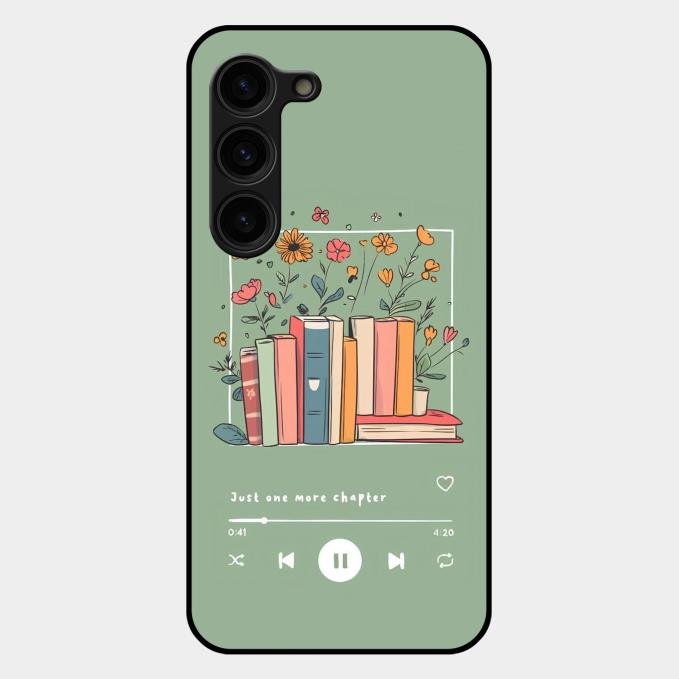 Soft Volume Stories Glass Case Cover For Samsung Galaxy S23 Plus 5G