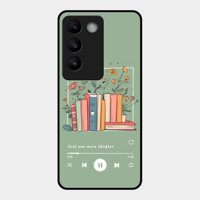 Soft Volume Stories Glass Case Cover For Vivo T3 5G