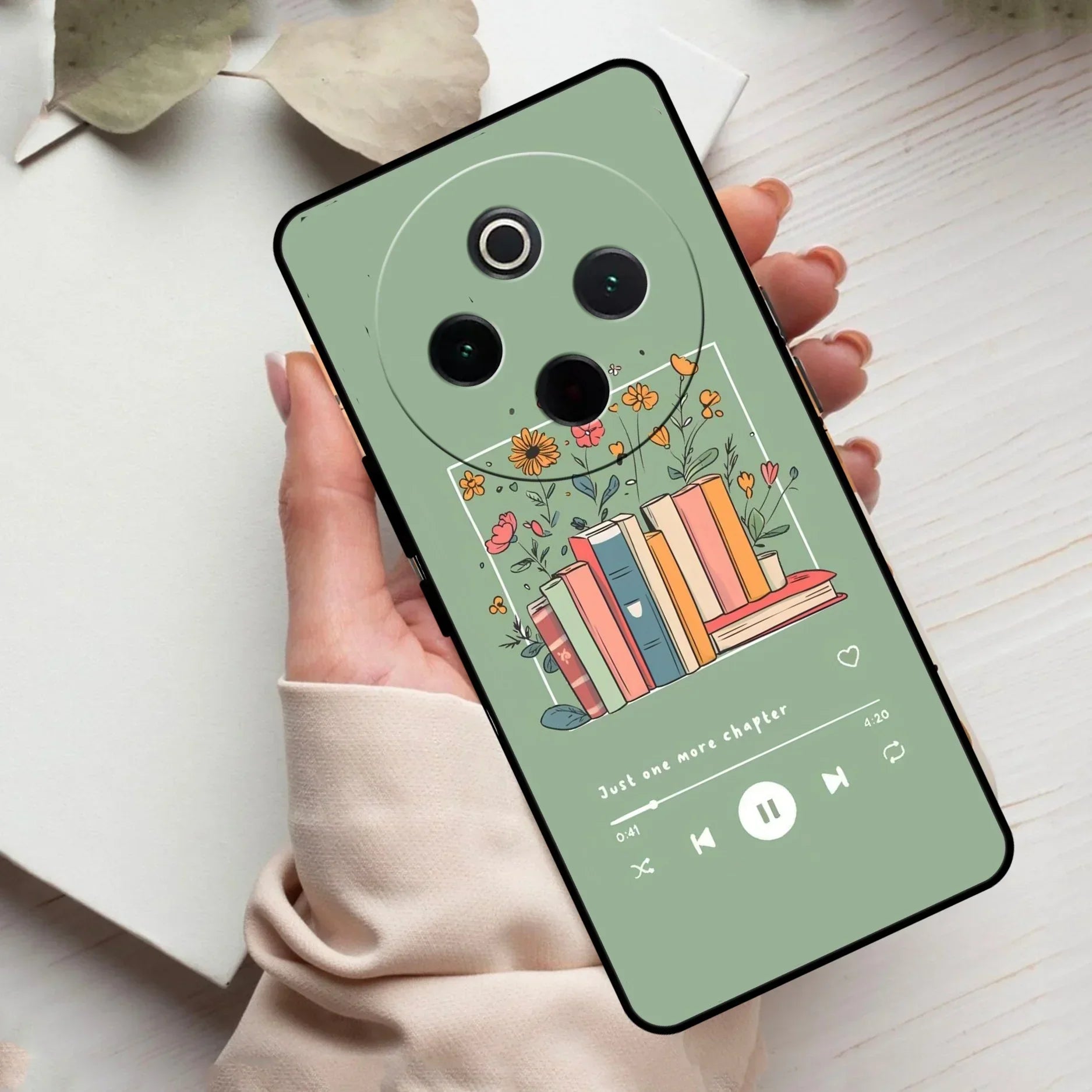 Soft Volume Stories Glass Case Cover For Vivo - ShopOnCliQ