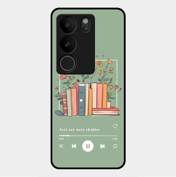 Soft Volume Stories Glass Case Cover For Vivo V29 5G