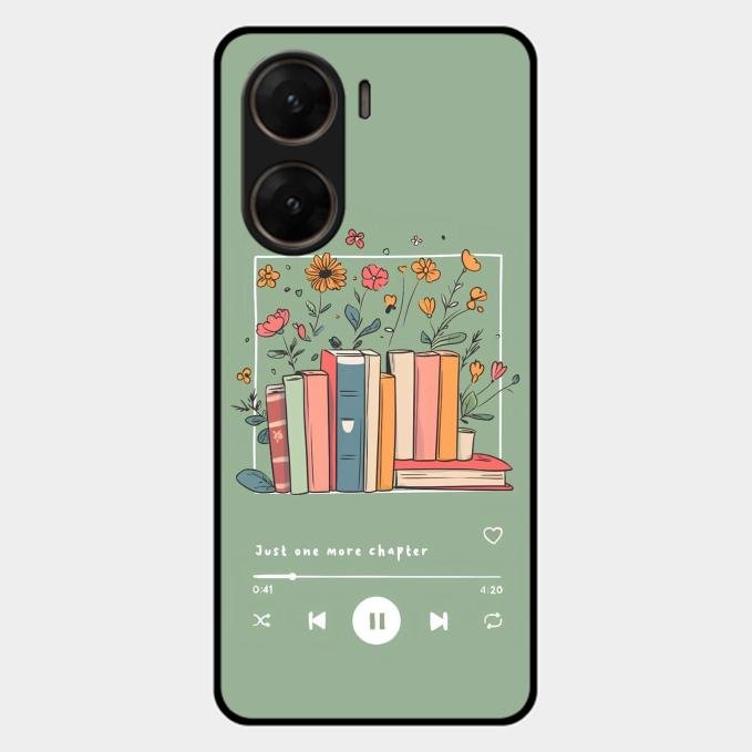 Soft Volume Stories Glass Case Cover For Vivo V29E 5G