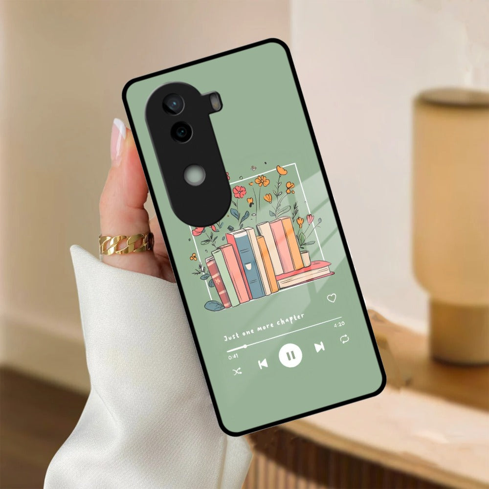 Soft Volume Stories Glass Case Cover For iQOO