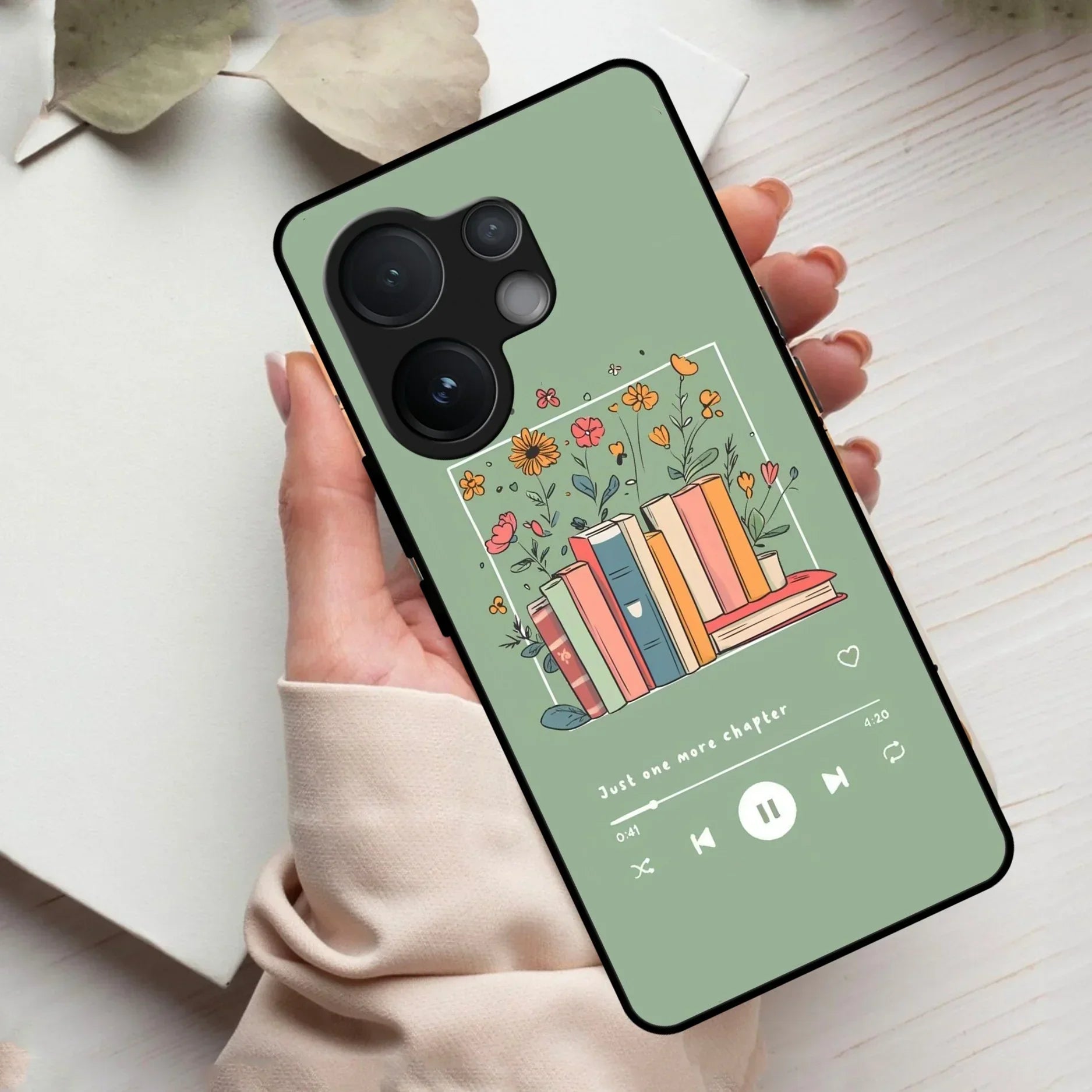 Soft Volume Stories Glass Case Cover For Vivo - ShopOnCliQ