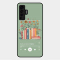 Soft Volume Stories Glass Case Cover For Vivo X50 5G