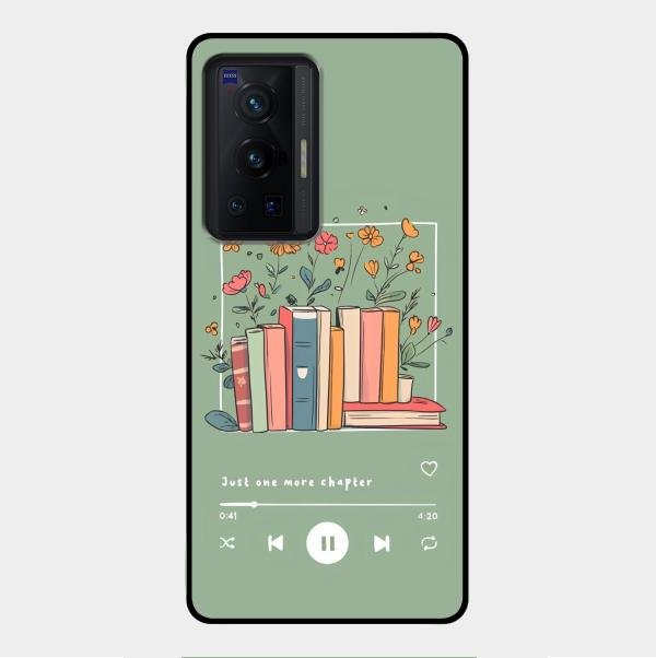 Soft Volume Stories Glass Case Cover For Vivo X70 Pro 5G