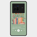 Soft Volume Stories Glass Case Cover For Vivo X80 5G