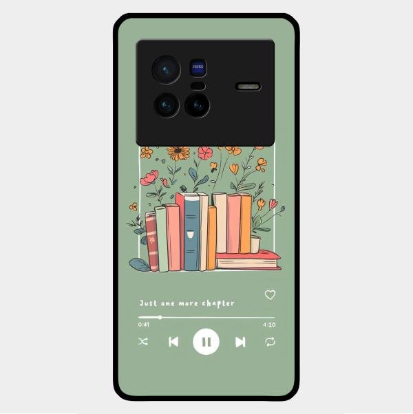 Soft Volume Stories Glass Case Cover For Vivo X80 5G
