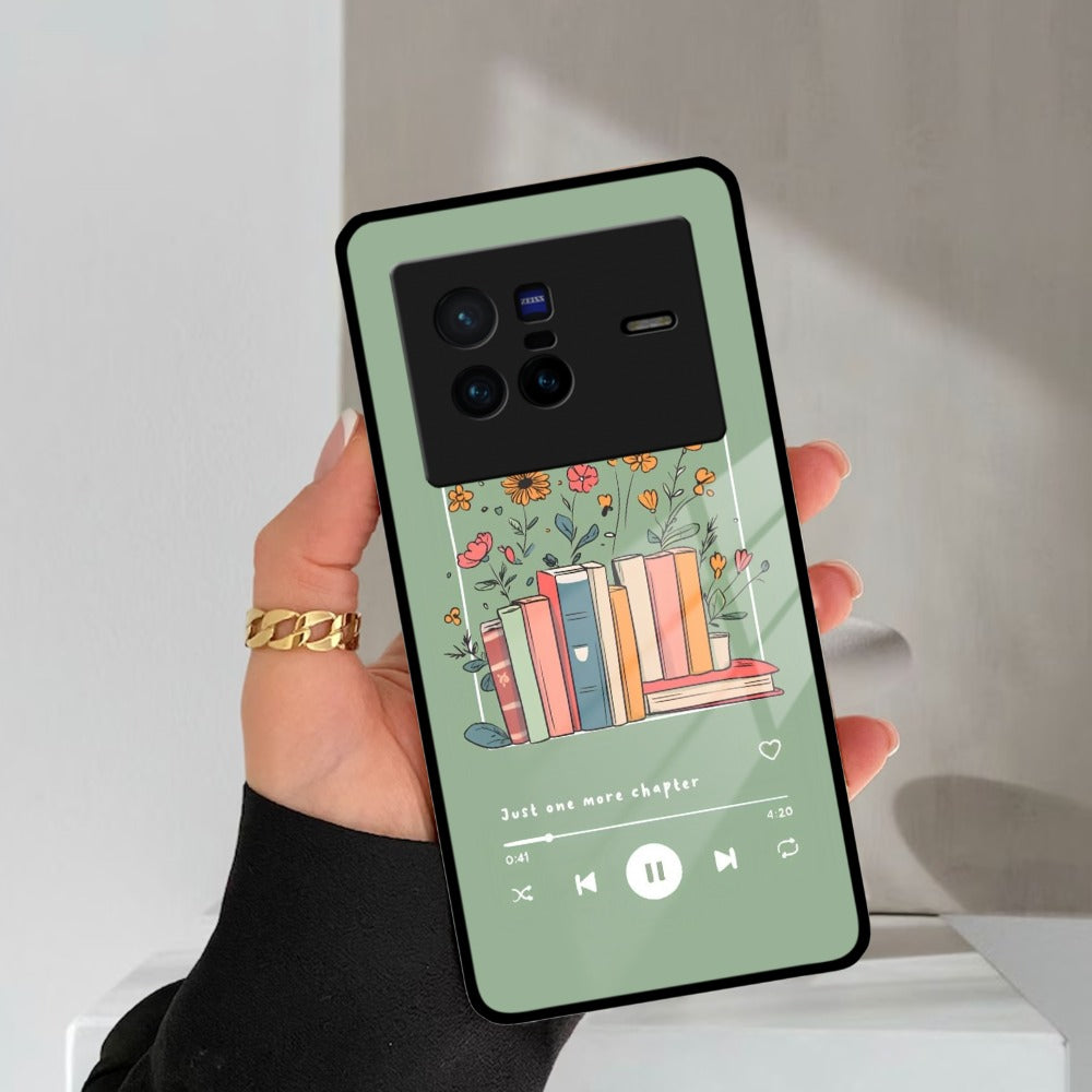 Soft Volume Stories Glass Case Cover For iQOO