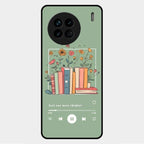 Soft Volume Stories Glass Case Cover For Vivo X90 5G
