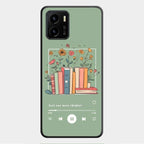 Soft Volume Stories Glass Case Cover For Vivo Y01