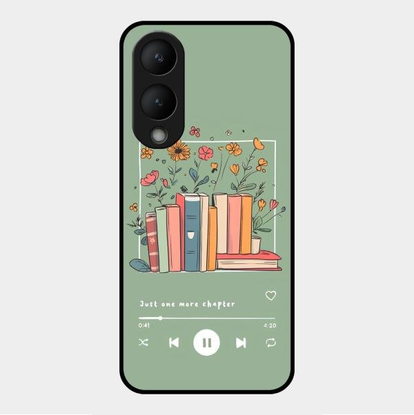 Soft Volume Stories Glass Case Cover For Vivo Y28 5G