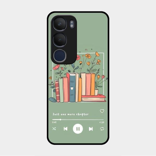 Soft Volume Stories Glass Case Cover For Vivo Y29 5G