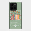 Soft Volume Stories Glass Case Cover For Vivo Y35