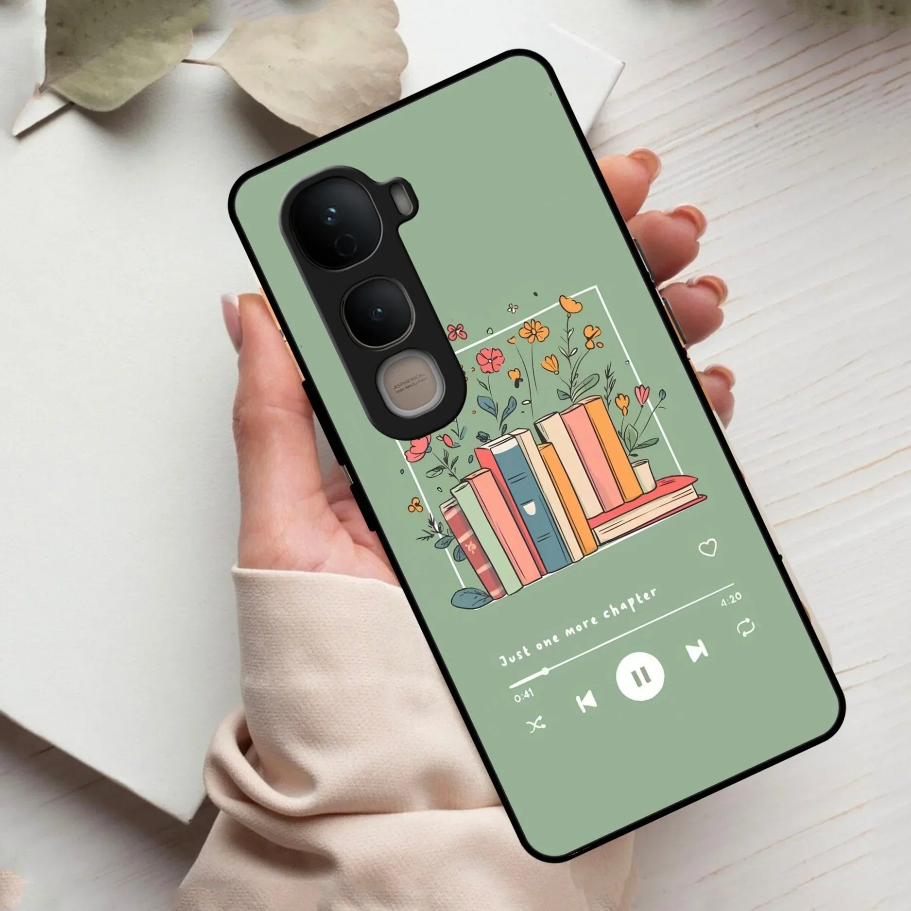 Soft Volume Stories Glass Case Cover For Vivo - ShopOnCliQ