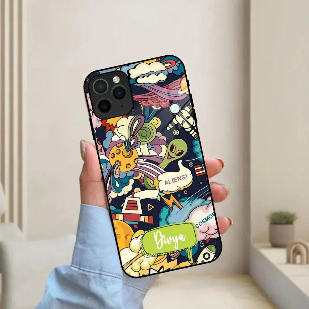 Space Glass Case Cover For iPhone - ShopOnCliQ