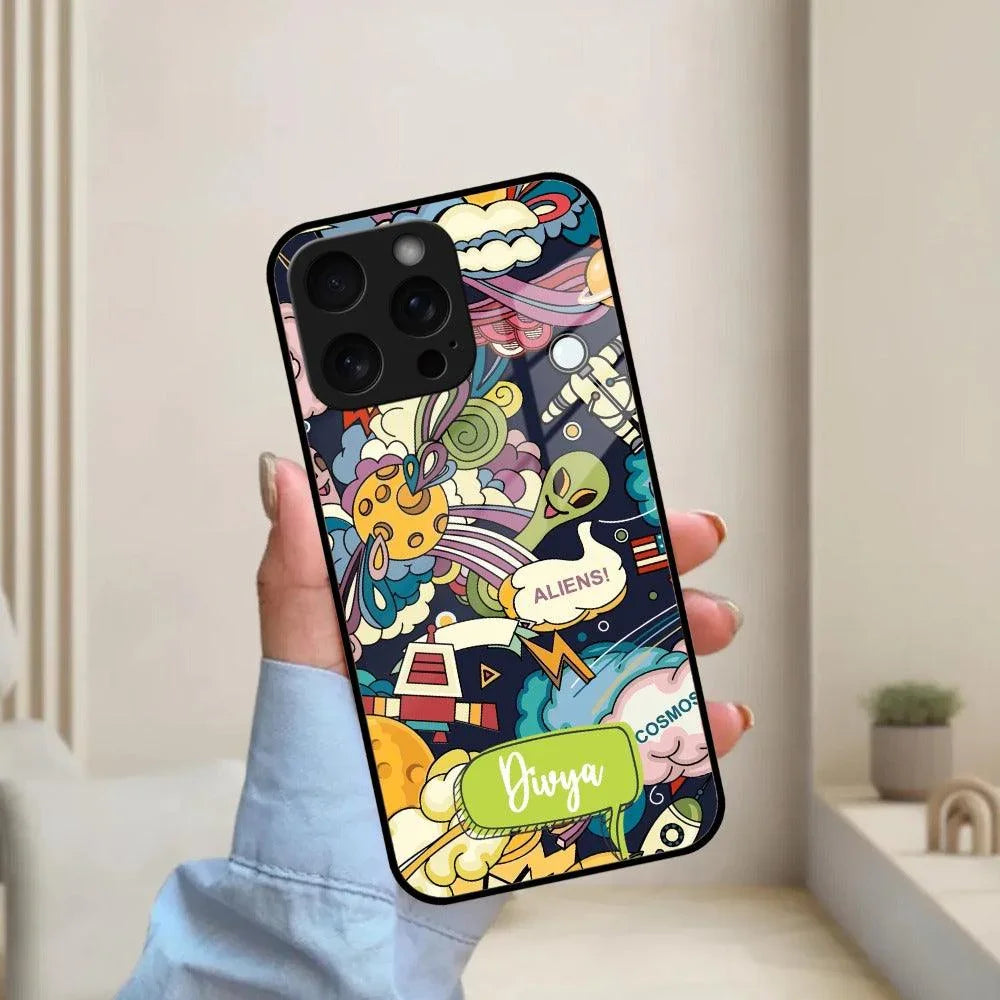 Space Glass Case Cover For iPhone - ShopOnCliQ