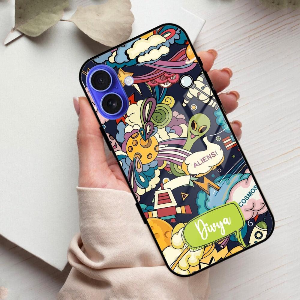 Space Glass Case Cover For iPhone - ShopOnCliQ