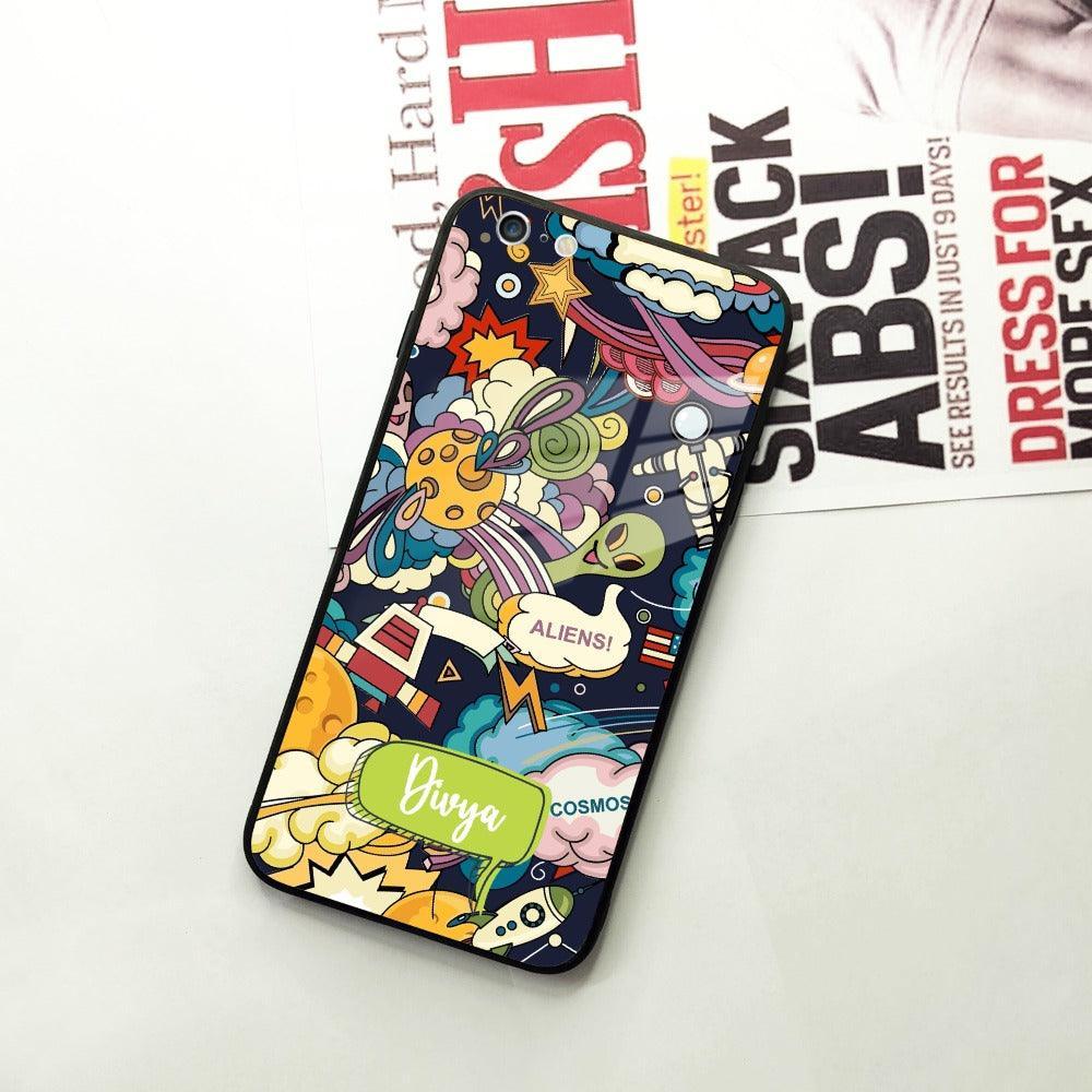 Space Glass Case Cover For iPhone - ShopOnCliQ