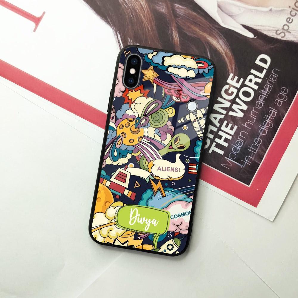 Space Glass Case Cover For iPhone - ShopOnCliQ