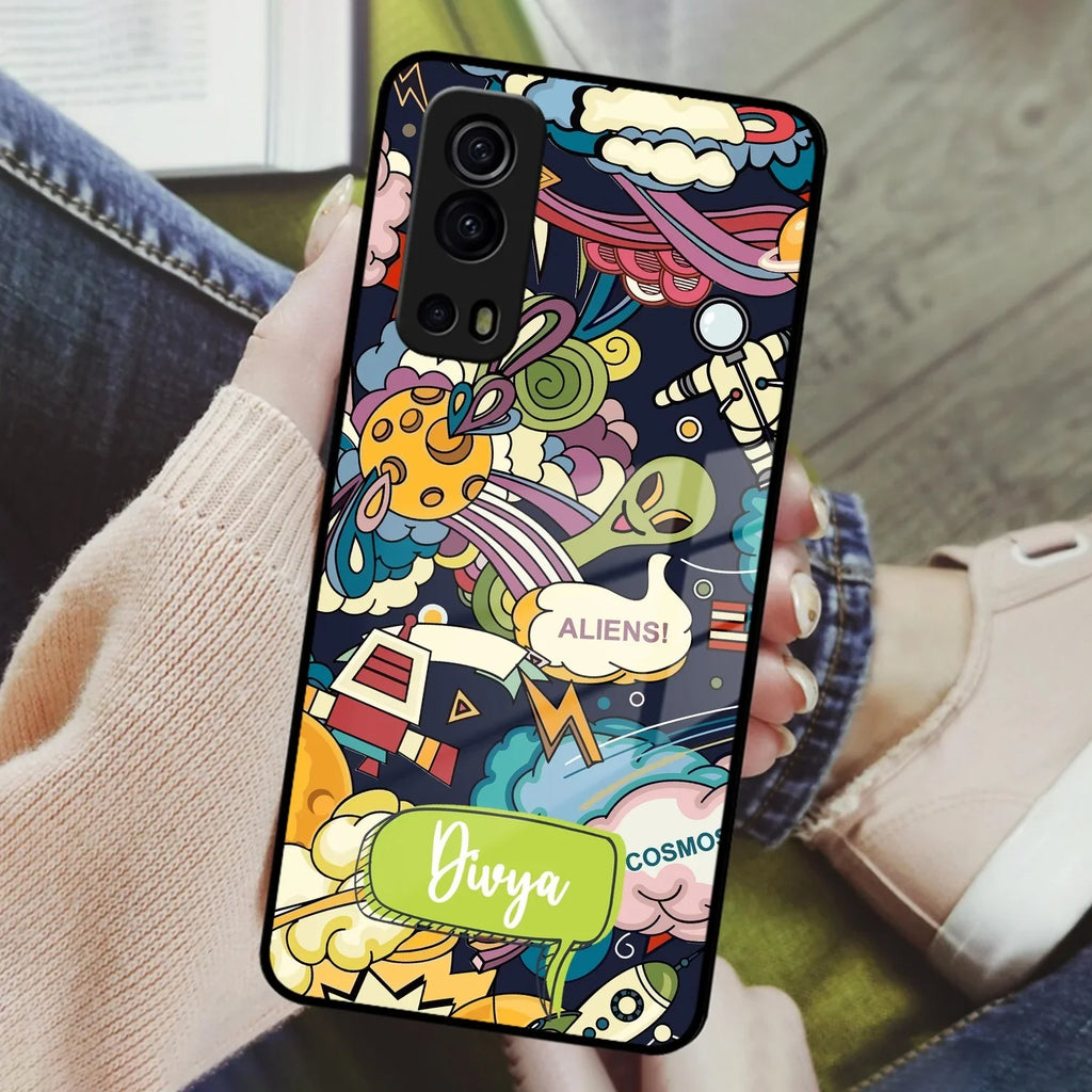 Space Glass Case Cover For Vivo - ShopOnCliQ
