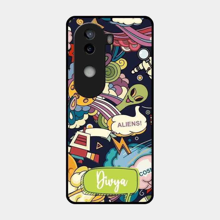 Space Glass Case Cover For Iqoo Z9S 5G